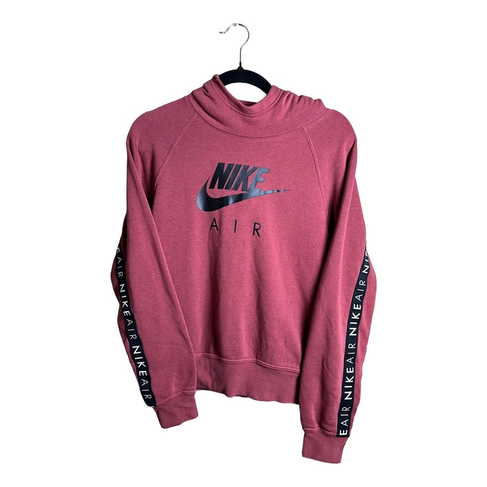 Nike Air Hoodie 2020 Women's Size Small Rose Pink Taped Logo Pullover Athleisure